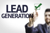 Business man pointing the text Lead Generation